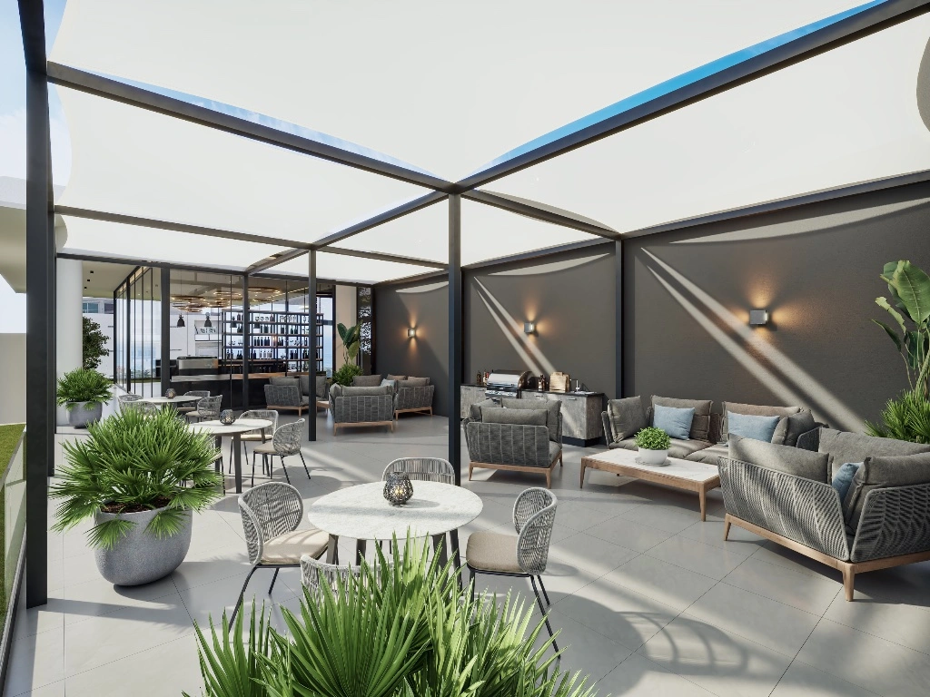Rooftop con jardines Torre Elsa Provenza